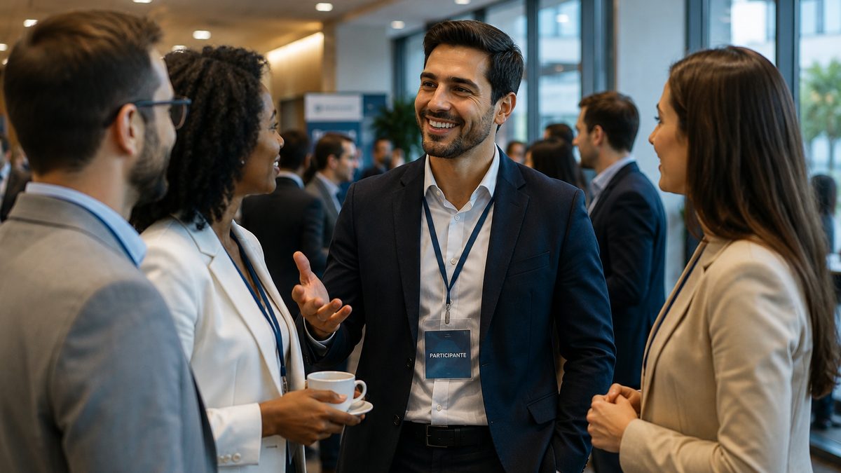 Networking e comunicação profissional em eventos — como se destacar