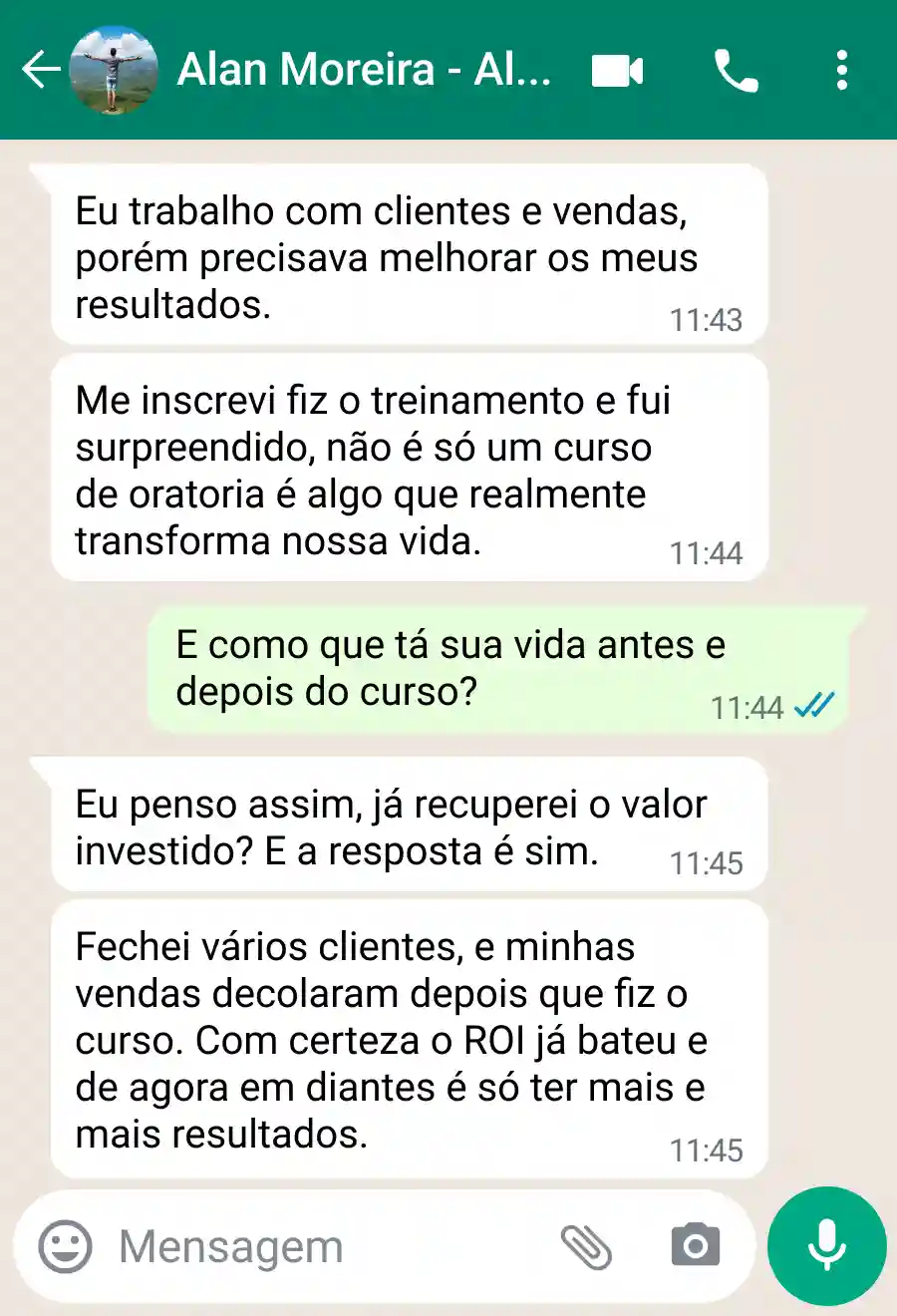 Depoimento de Alan