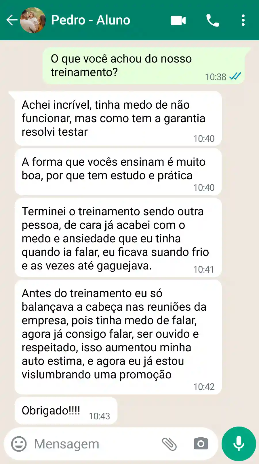 Depoimento de Pedro